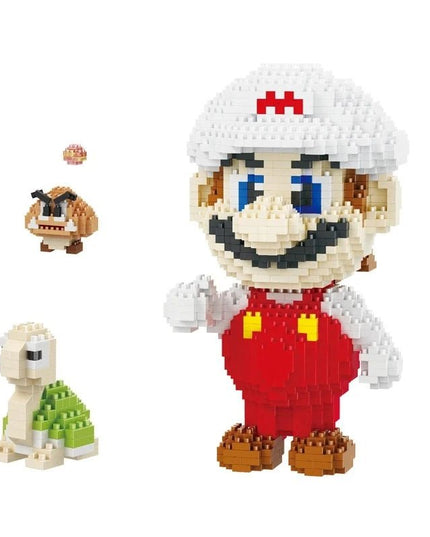 Figurine de Construction - Mario Blanc & Rouge 17.5 cm