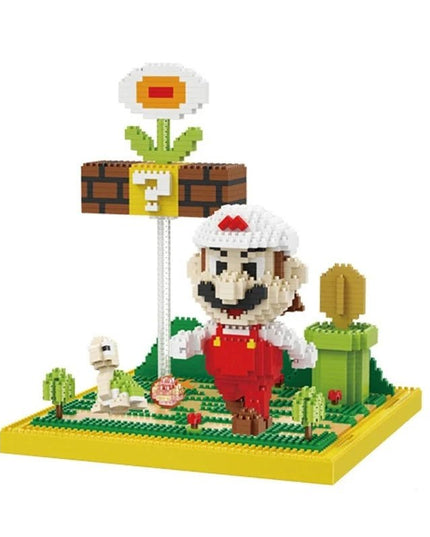 Figurine de Construction - Mario Blanc & Rouge 23.5 cm