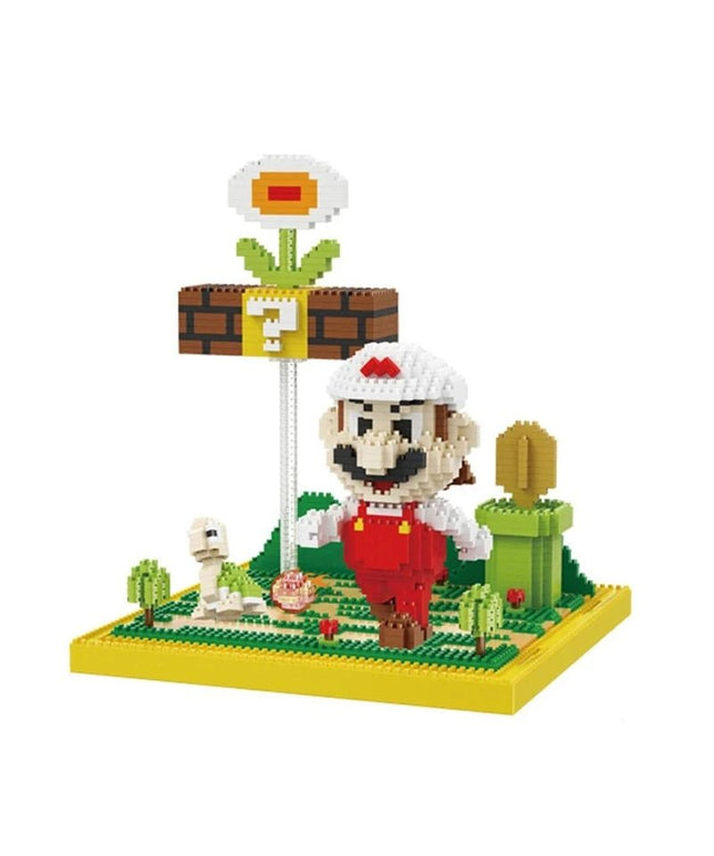 Figurine de Construction - Mario Blanc & Rouge 23.5 cm