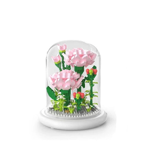 Figurine de Construction Terrarium de Fleurs #D 13.5 cm