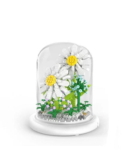 Figurine de Construction Terrarium de Fleurs #F 13.5 cm