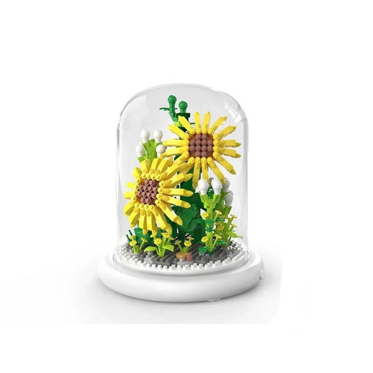 Figurine de Construction Terrarium de Fleurs #G 13.5 cm