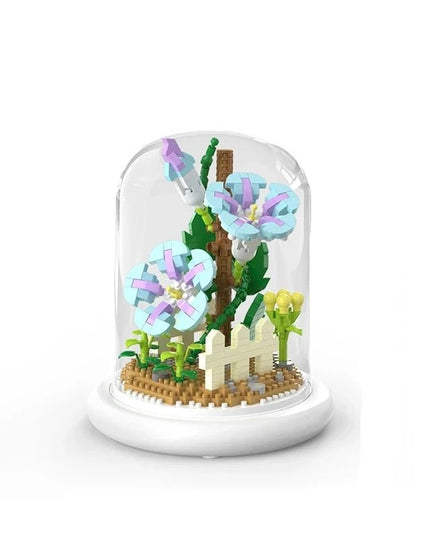 Figurine de Construction Terrarium de Fleurs #H 13.5 cm