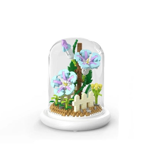 Figurine de Construction Terrarium de Fleurs #H 13.5 cm