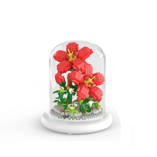 Figurine de Construction Terrarium de Fleurs #I 13.5 cm