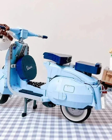 Figurine de Construction - Vespa Bleu 2