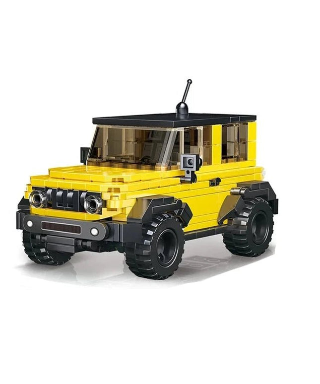 Figurine de Construction - Voiture 4x4 Jaune