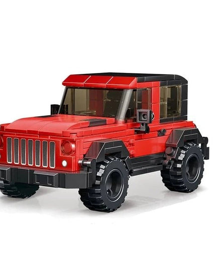 Figurine de Construction - Voiture 4x4 Rouge