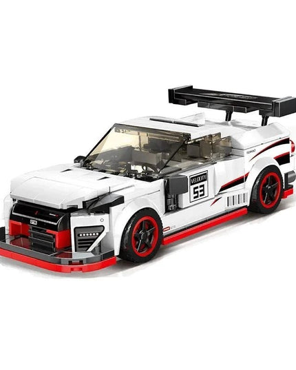 Figurine de Construction - Voiture de Sport Blanc