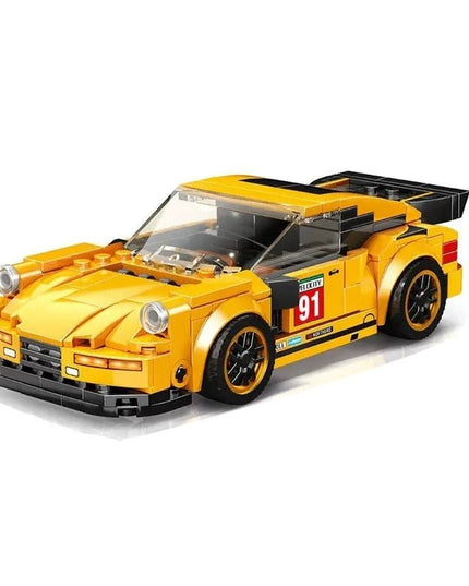 Figurine de Construction - Voiture de Sport Orange
