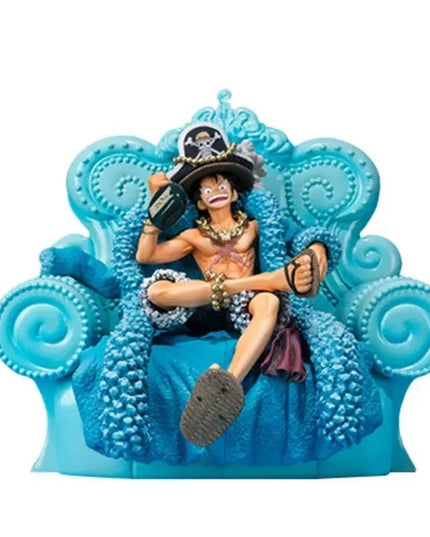 Figurine One Piece - Monkey D. Luffy Bleu 15 cm