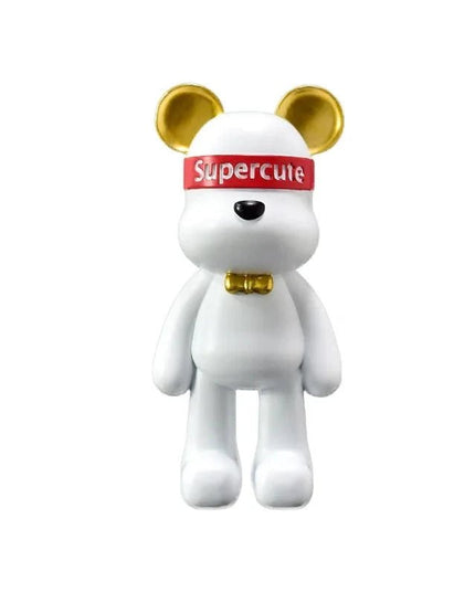 Figurine Ours Supercute Blanc 23cm