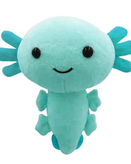 Figurine Peluche Animal - Axolotl 20 cm bleu ciel