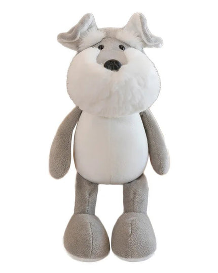 Figurine Peluche Animal - Chien gris 25 cm