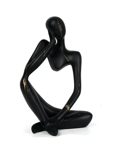 Figurine Penseur en Résine noir