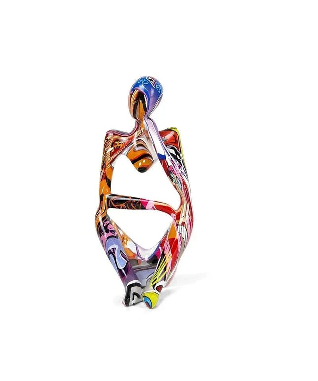 Figurine Penseur Ross en Résine multicolore