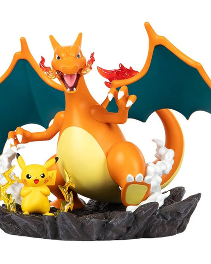Figurine Pokemon - Dracaufeu & Pikachu 16 cm
