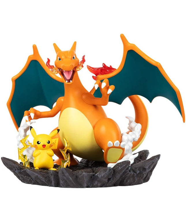 Figurine Pokemon - Dracaufeu & Pikachu 16 cm