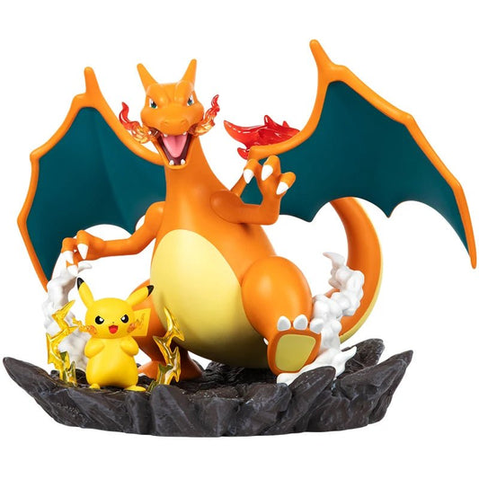 Figurine Pokemon - Dracaufeu & Pikachu 16 cm